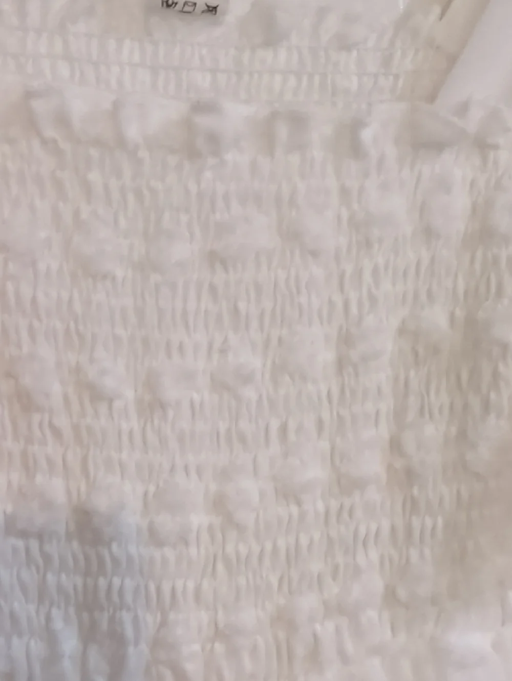 White Swiss Dot Smocked Kids Dress